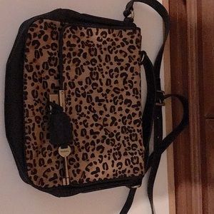 Fossil leather handbag